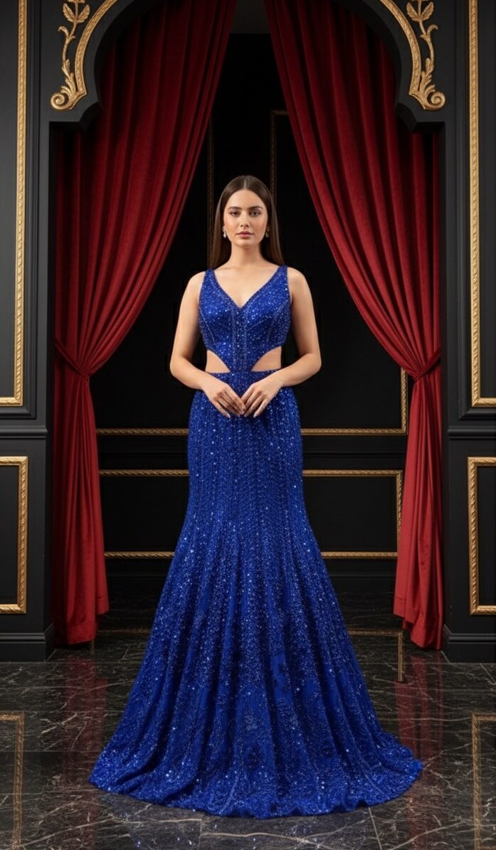 Royal Blue Radiance Gown
