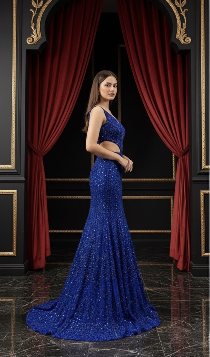 Royal Blue Radiance Gown