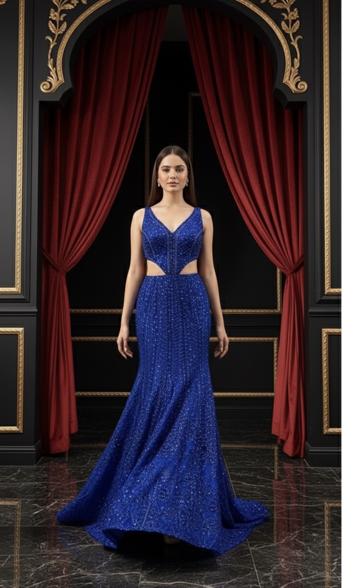 Royal Blue Radiance Gown