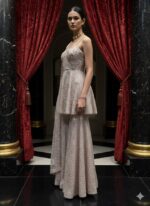 Dusty Rose Regal Sharara Suit