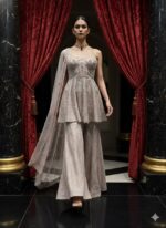 Dusty Rose Regal Sharara Suit