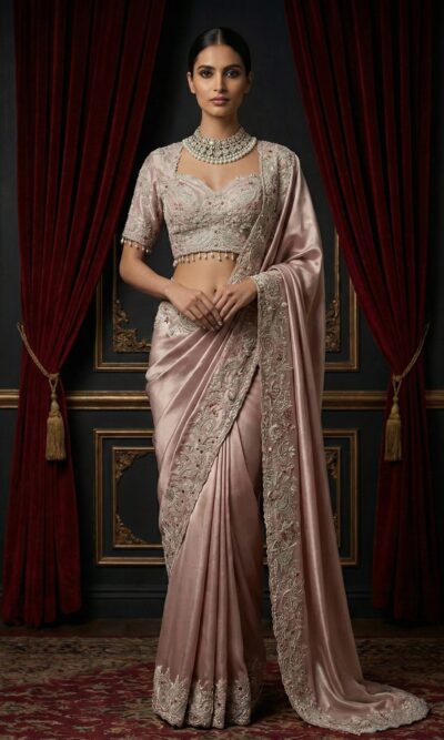 Rose Dust Royal Saree