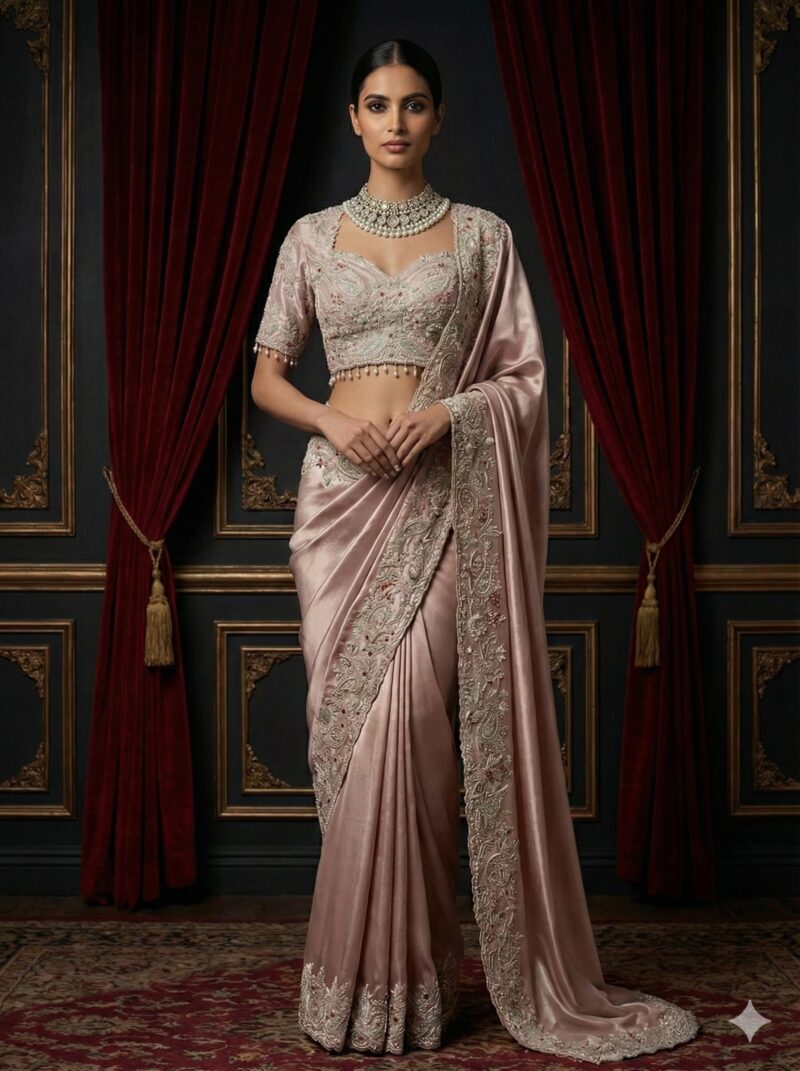 Rose Dust Royal Saree