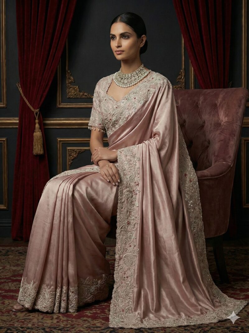 Rose Dust Royal Saree