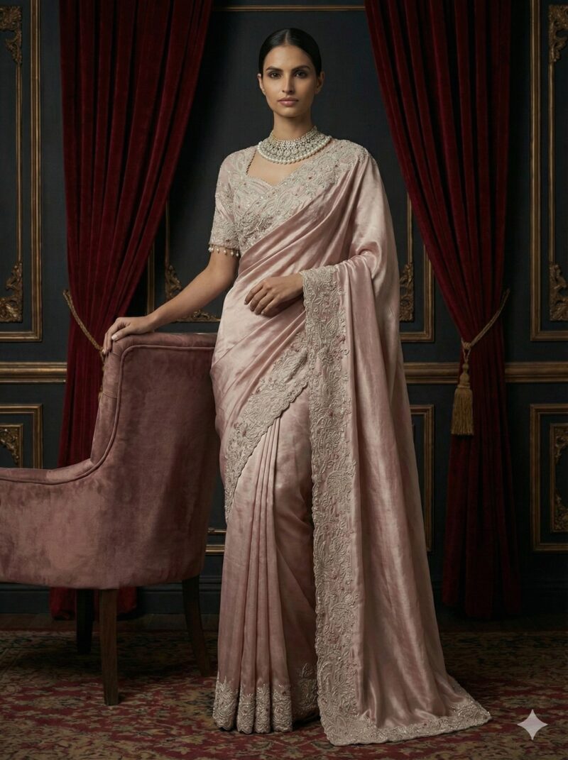 Rose Dust Royal Saree