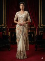 Ivory Floral Grace Saree