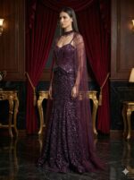 Midnight Plum Majesty Lehenga