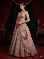 Pastel Pink Heritage Lehenga