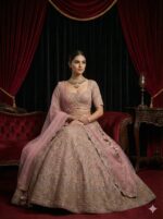 Pastel Pink Heritage Lehenga