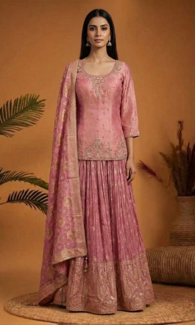 Soft Pink Festive Wear