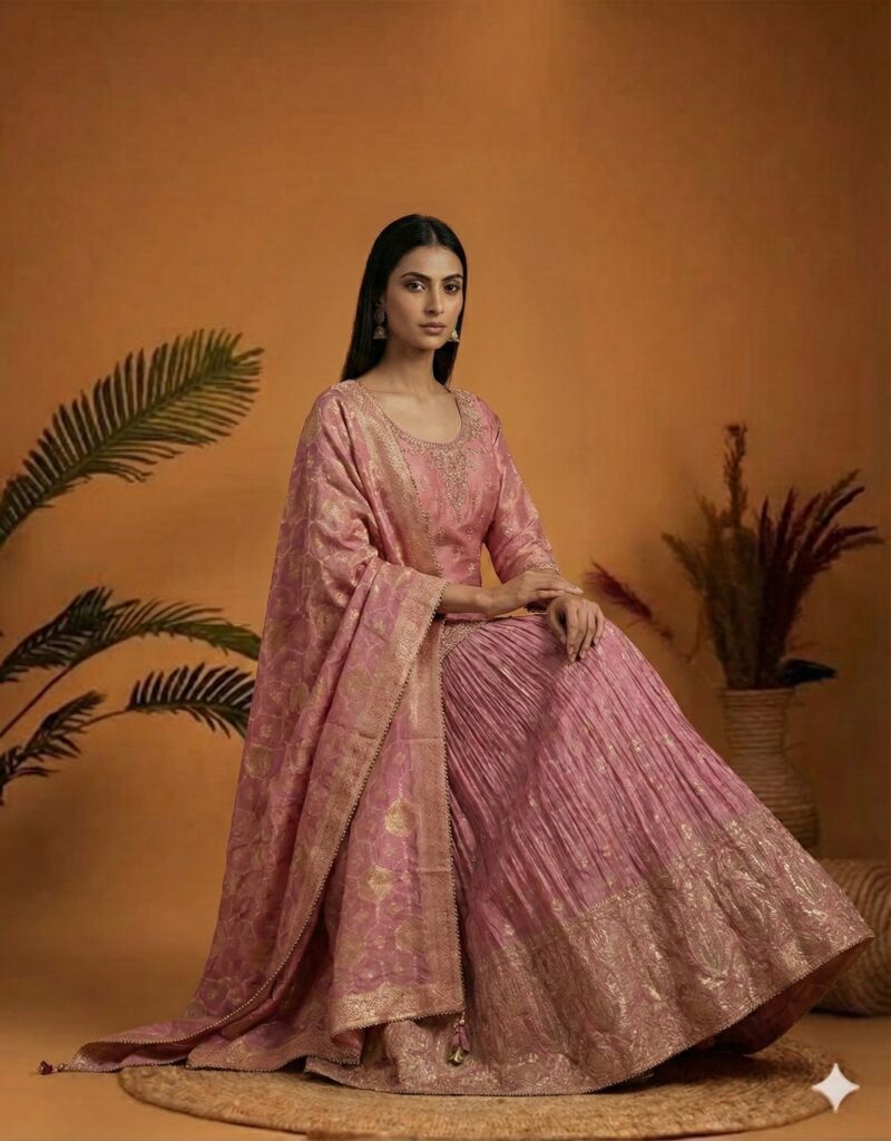 Soft Pink Festive Wear