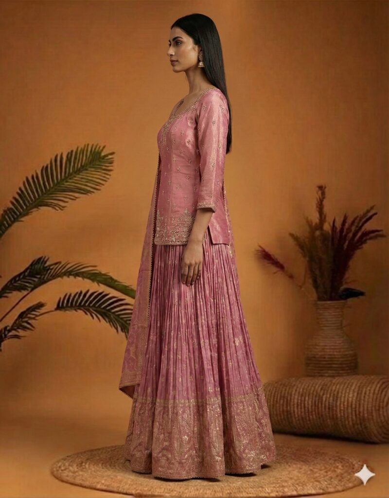 Soft Pink Festive Wear