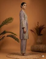 Lavender Regal Embroidered Ensemble