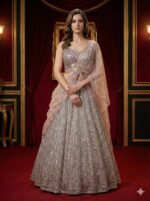 Blush Silver Royale Lehenga