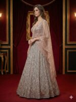 Blush Silver Royale Lehenga