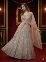 Blush Silver Royale Lehenga