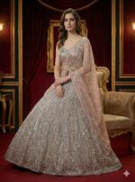 Blush Silver Royale Lehenga