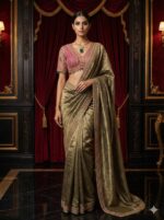 Olive Royal Embroidered Saree