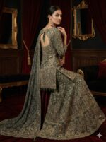 Regal Olive Sharara Ensemble