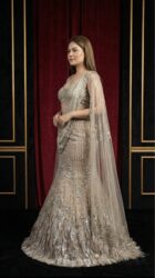 Celestial Silver Feather Couture