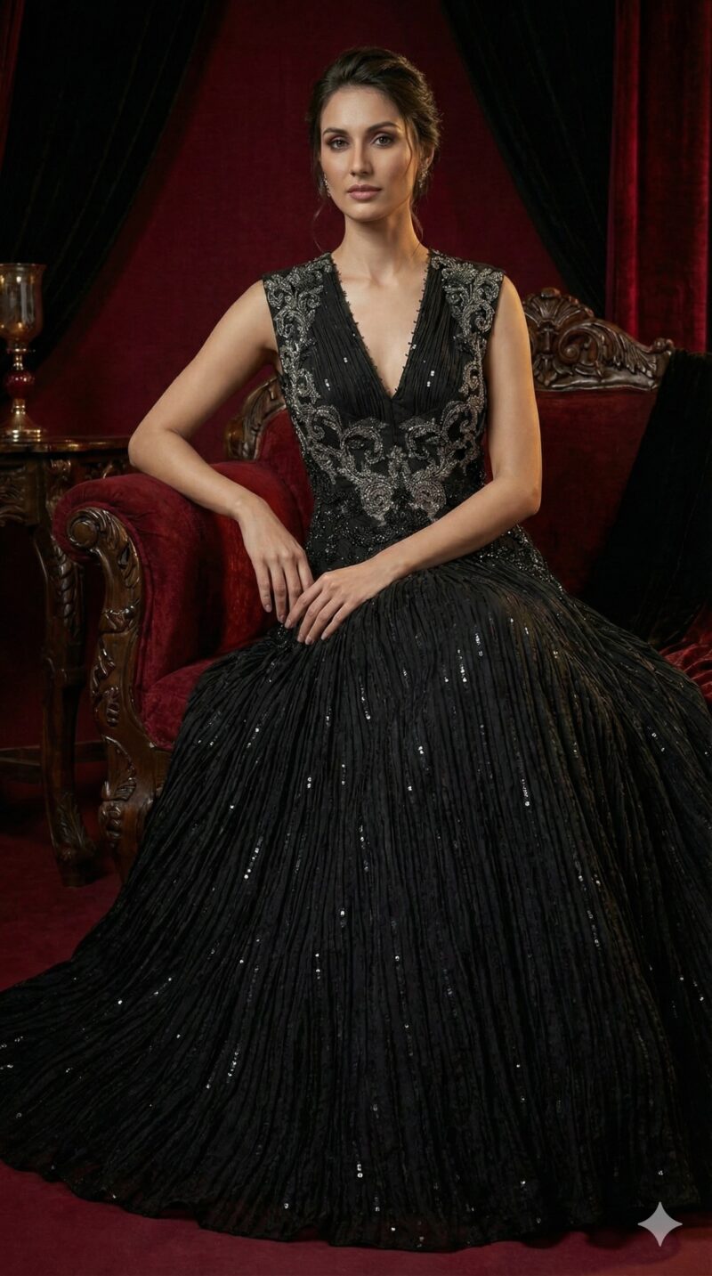 Black Royale Evening Gown
