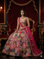 Pink Vibrant Bloom Lehenga