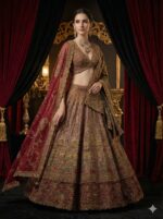 Antique Gold Maroon Royalty