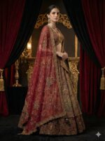 Antique Gold Maroon Royalty