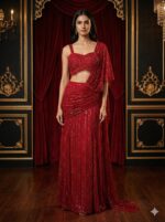 Ruby Draped Glam Ensemble