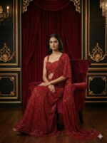 Ruby Draped Glam Ensemble