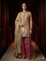 Rosette Royal Sharara Suit