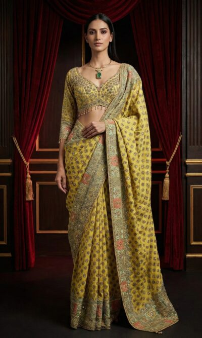 Sunehri Royal Banarasi Saree