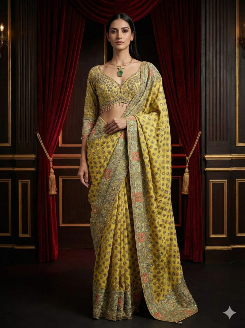 Sunehri Royal Banarasi Saree