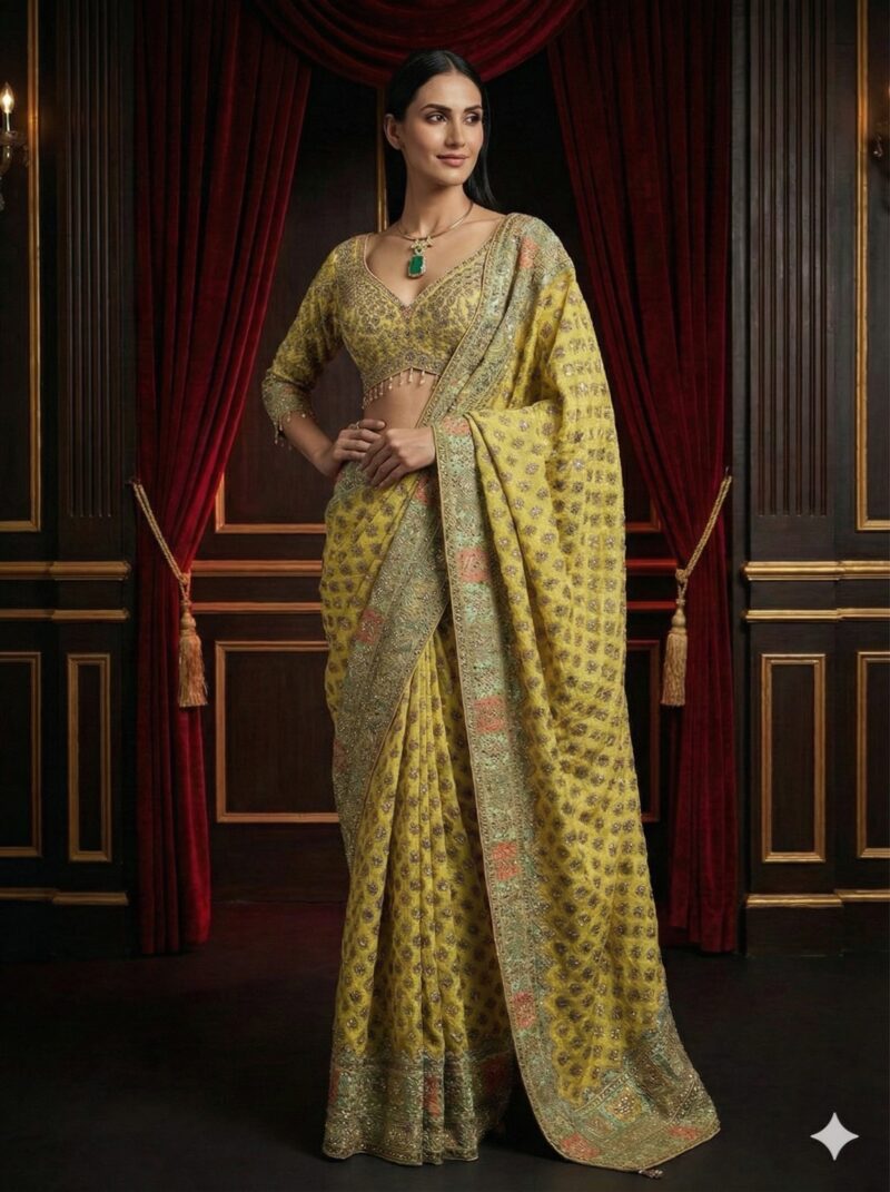Sunehri Royal Banarasi Saree