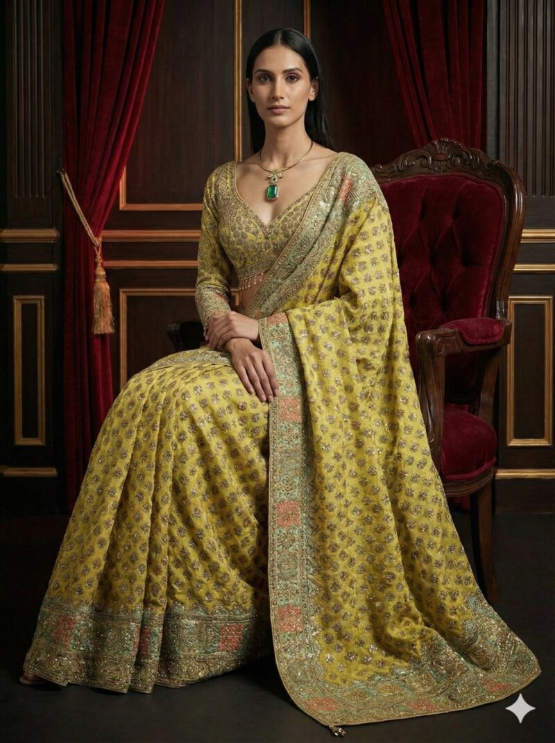 Sunehri Royal Banarasi Saree