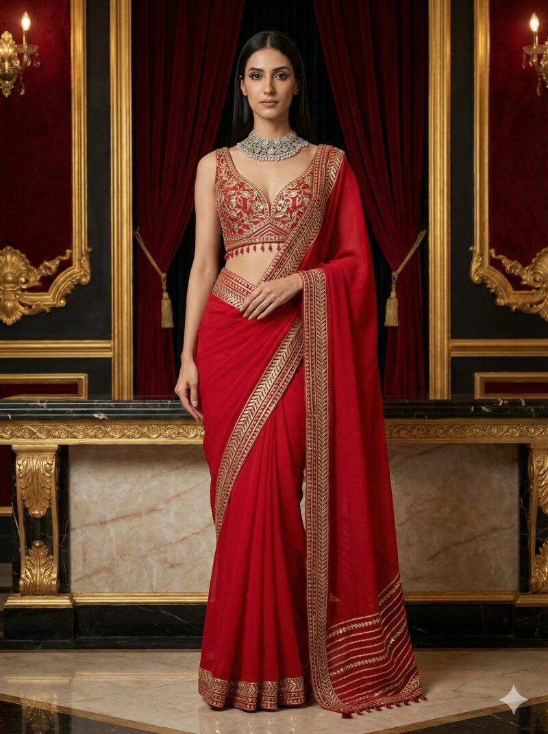 Scarlet Royal Saree