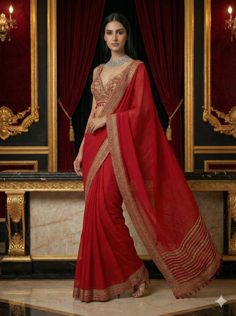 Scarlet Royal Saree