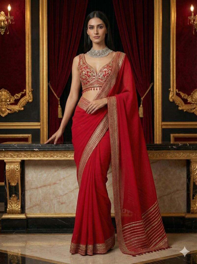 Scarlet Royal Saree
