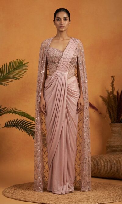 Blush Drape Elegance