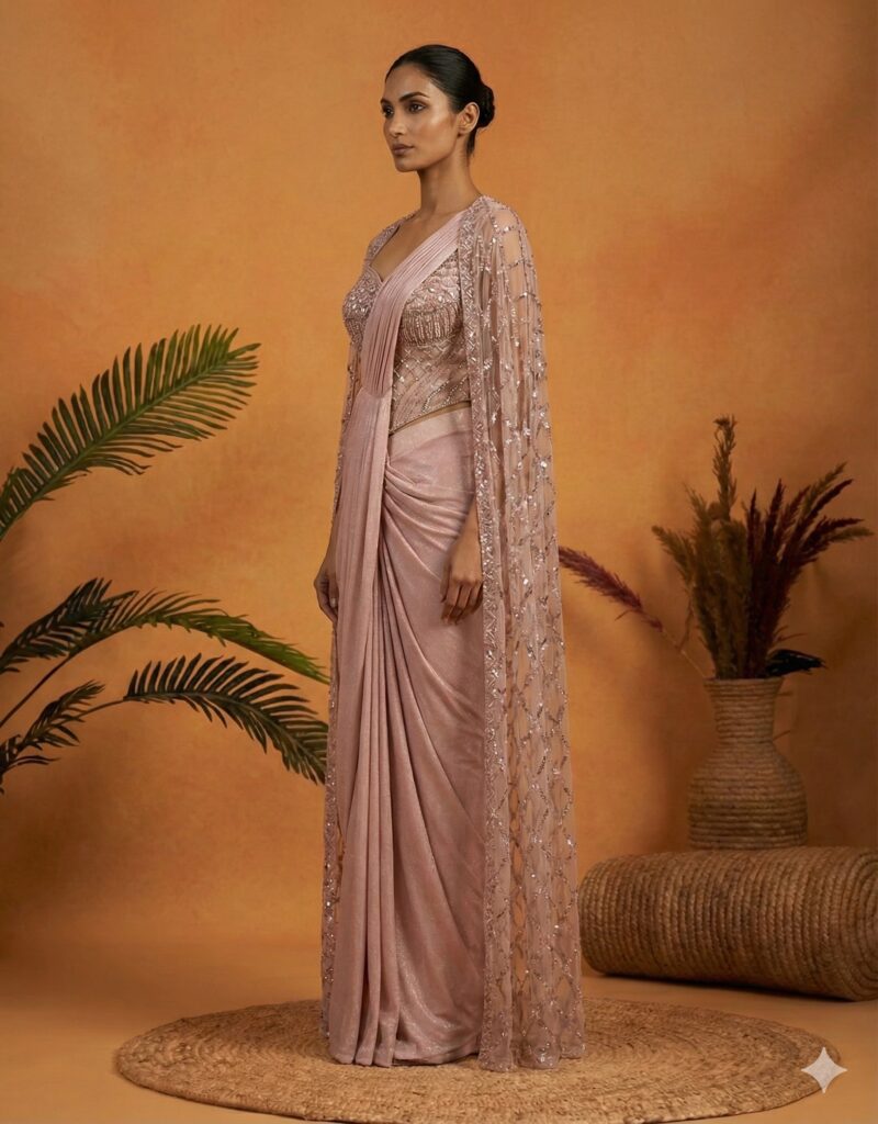 Blush Drape Elegance