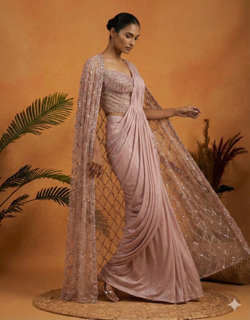 Blush Drape Elegance