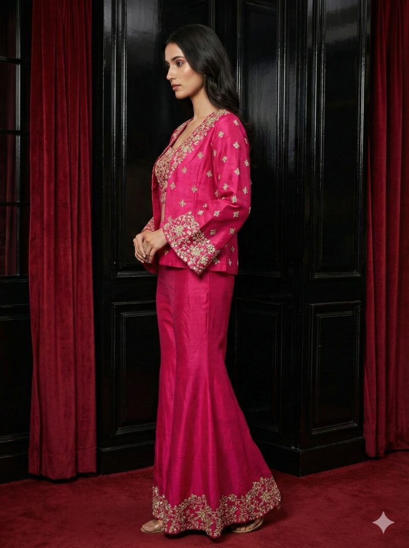 Fuchsia Embellished Fusion Edit