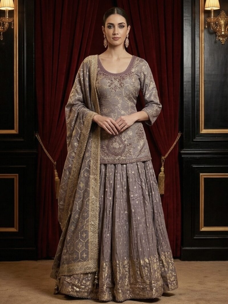 Lavender Zari Grace Ensemble