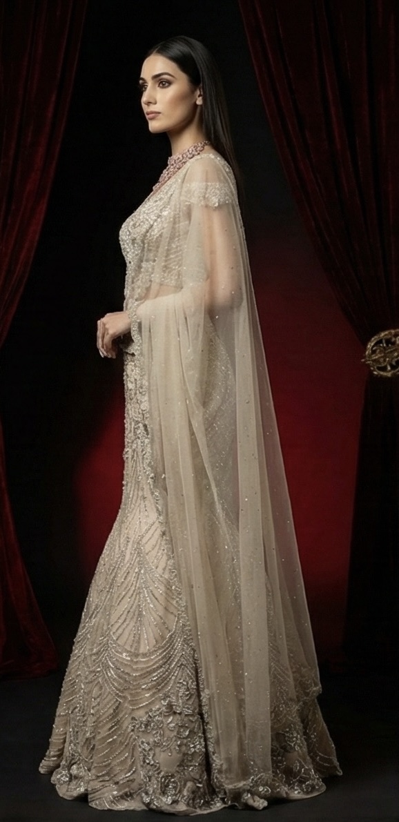 Champagne Crystal Mermaid Couture