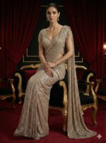 Champagne Glam Drape Saree