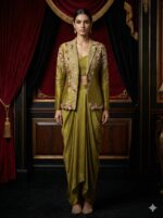 Olive Regal Jacket Set