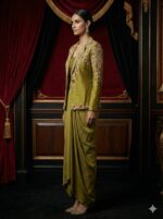 Olive Regal Jacket Set