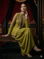 Olive Regal Jacket Set