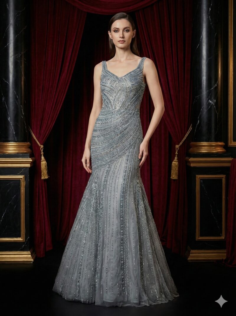 Starfall Silver Gown