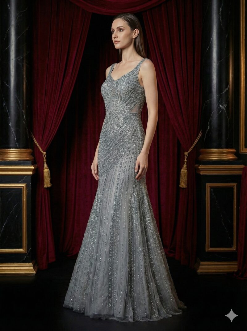 Starfall Silver Gown